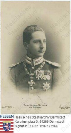 August Wilhelm Prinz v. Preußen (1887-1949) / Porträt in Uniform, Brustbild