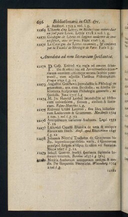 656-674, Anecdota ad rem literariam spectantia