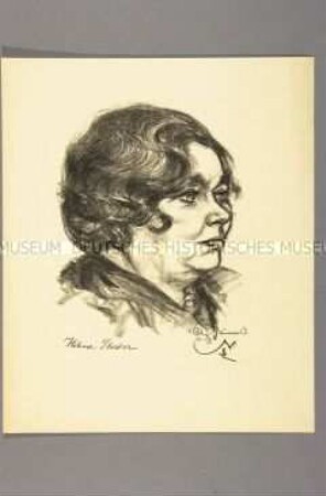 Bildnis der Frauenrechtlerin Dr. Helene Stöcker