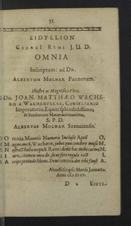 Eidyllion Georgi Remi J.U.D. Omnia