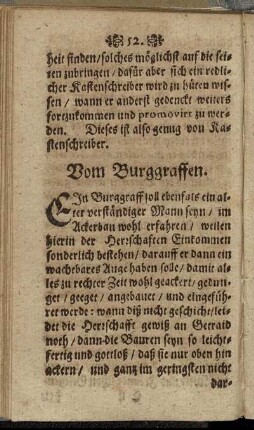 Vom Burggraffen.