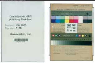 Entnazifizierung Karl Hammerstein , geb. 26.02.1891 (Kaufmaennischer Angestellter)
