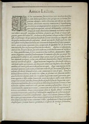Amico Lectori