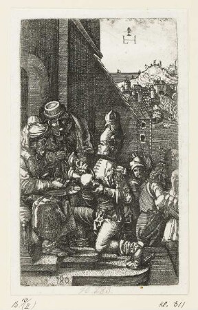 Handwaschung des Pilatus, Blatt 9 der Folge "Passion Christi"
