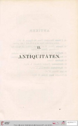 II. Antiquitäten (Nr. 41 - 977)