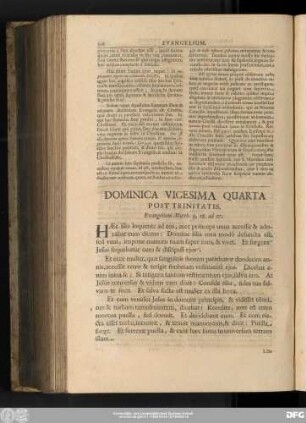 Dominica Vigesima Quarta Post Trinitatis. Evangelium Matth. 9, 18. ad 27.