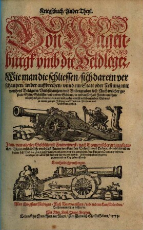 Kriegßbuch. 2, Von Wagenburgk umb die Veldleger