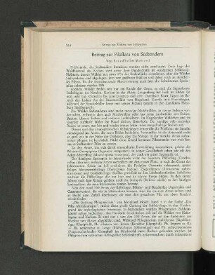 Beitrag zur Pilzflora von Südtondern