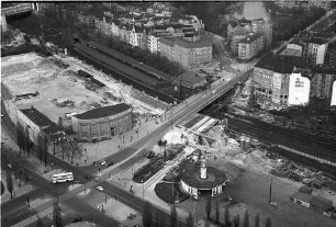 Berlin: Blick vom Funkturm auf Bahnhof Witzleben