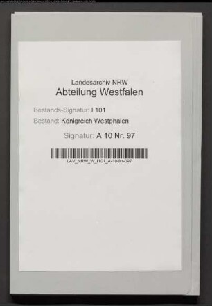 Vermögensverwaltung (dépôts judiciaires) durch Gerichte im Distrikt Höxter
