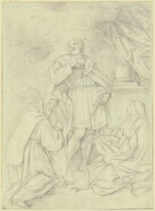 Die Heiligen Ludwig von Frankreich, Franziskus und Elisabeth von Portugal