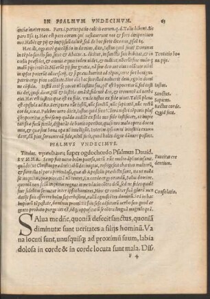 Psalmus Undecimus. - Psalmus XX.