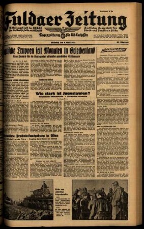 Ausgabe vom Mittwoch, den 09. April 1941.