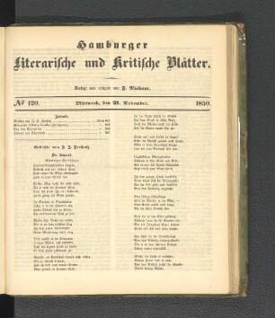 No. 120. 27. November 1850