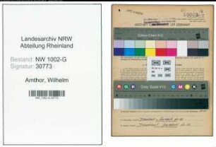 Entnazifizierung Wilhelm Amthor, geb. 21.03.1904 (Haendler)