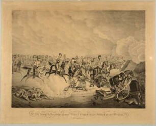 Die königlich sächsische schwere Reiter-Brigade in der Schlacht bei Borodino (französisch Bataille de la Moskova) am 7. September 1812