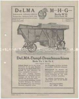 DeLMA-Dampfdreschmaschinen