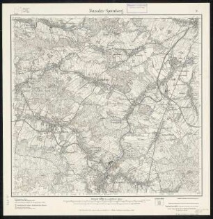 Meßtischblatt 71 : Neusalza- Spremberg, 1922 : Neusalza- Spremberg. - Umdr.-Ausg., aufgen. 1900, hrsg. 1904, Nachtr. 1922. - 1:25000. - Leipzig, 1922. - 1 Kt.