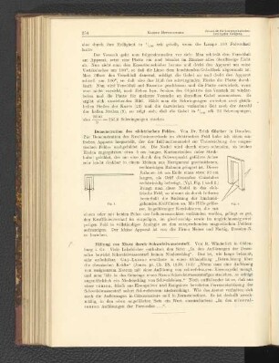 Demonstration des elektrischen Feldes.