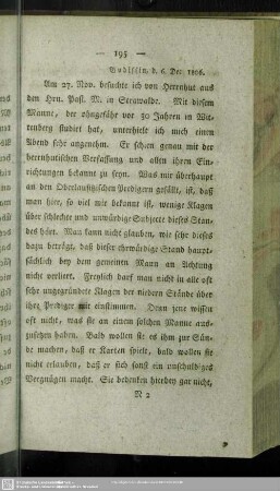 Budissin, d. 6. Dec. 1806.