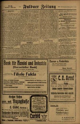 Dritte Ausgabe vom Samstag, den 05. April 1919.