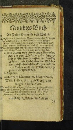 Neundtes Buch.