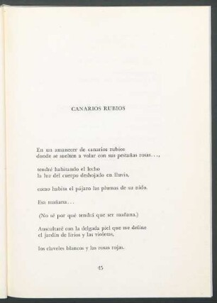 Canarios rubios