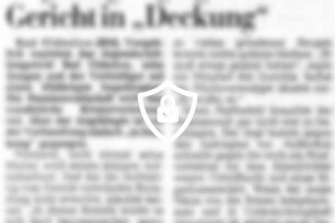 Angeklagter ging vor Gericht in "Deckung"