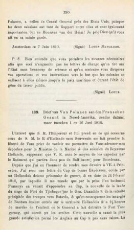 139. Brief van Van Polanen aan den Franschen Gezant in Noord-Amerika, zonder datum; maar tusschen 1 en 16 Juni 1810
