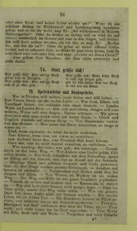 75. Sprüchwörter und Denksprüche