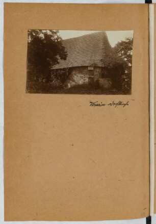 Dorfkirche, Wessin: Ansicht (aus: Skizzen- und Fotoalbum 25)