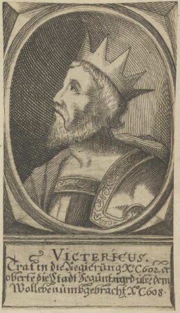 Bildnis von König Vitericus von Spanien