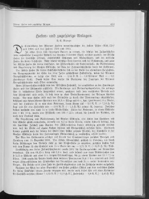 Hafen- und zugehörige Anlagen.