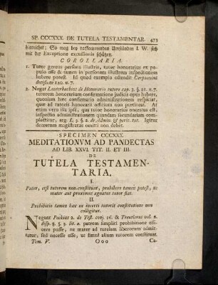 473-476, Sp. 330. De Tutela testamentaria
