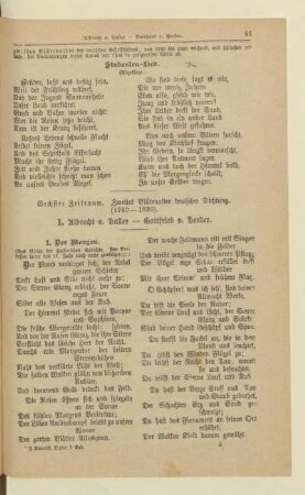 Sechster Zeitraum. Zweites Blütenalter deutscher Dichtung (1740 - 1830).