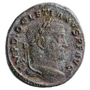 Münze, Follis, 298 - 299 n. Chr.