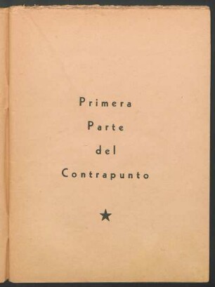 Primera Parte del Contrapunto