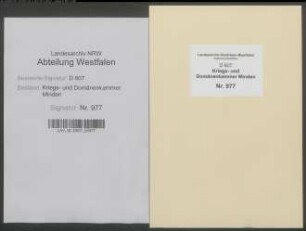 Amt Sparrenberg - Vogtei Enger: Feld- und Vermessungsregister