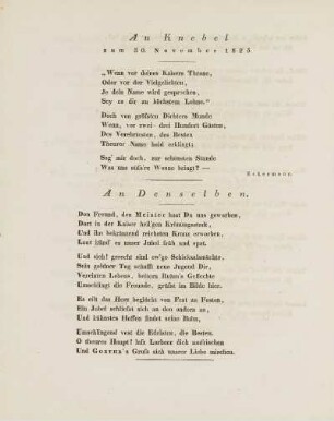An Denselben