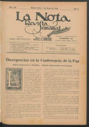 Divergencias en la conferencia de la paz : Entre Inglaterra y Francia. - Queda clausurado el incidente