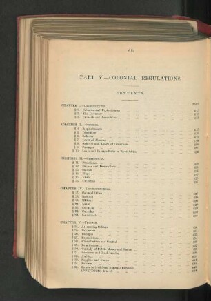 Colonial Regulations