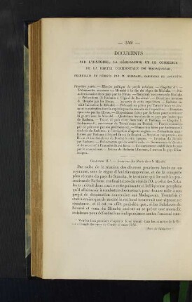 Documents sur l'histoire, la geographie et le commerce de la partie occidentale de Madagascar.