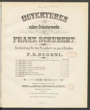 No. 6: Ouverture in C Dur (im italienischen Stil)
