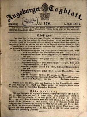 Augsburger Tagblatt. 1837,7/12
