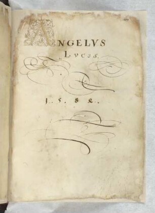 Angelus lucis. 1584, lateinisch.