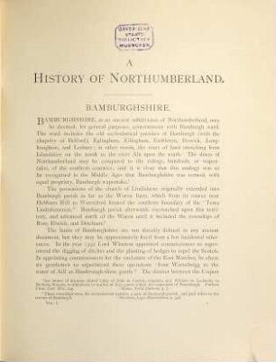 The parish of Bamburgh