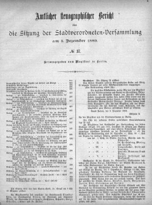 No. 37, 5. Dezember 1889