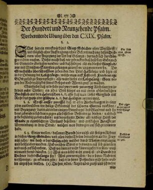 Der Hundert und Neunzehende Psalm.