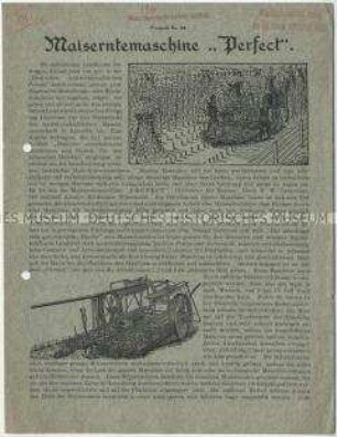 Maiserntemaschinen der Firma Janowski in USA