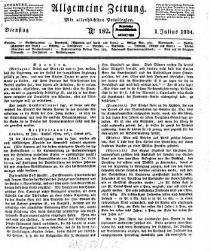Allgemeine Zeitung. 1834, [3] = 7 - 9